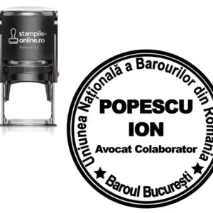 stampila stampile-online.ro avocat colaborator rotunda 30mm