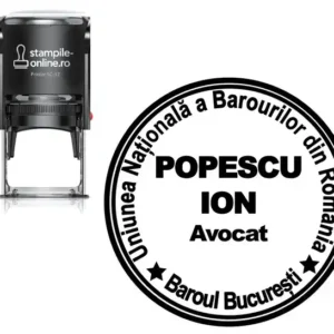 stampila stampile-online.ro avocat rotunda 30mm