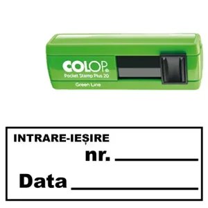 stampila de buzunar intrare-iesire