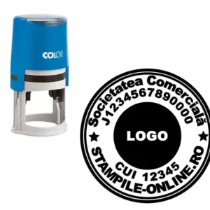 stampila firma srl logo de birou rotunda 4cm stampila colop r40 cu logo pentru firma stampila birou personalizata cu logo firma