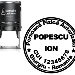 STAMPILA DE BIROU PERSOANA FIZICA AUTORIZATA PFA