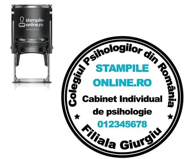 STAMPILA PSIHOLOG ROTUNDA DE BIROU