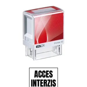 Stampila de birou ACCES INTERZIS 14x38mm