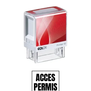 Stampila de birou ACCES PERMIS 14x38mm