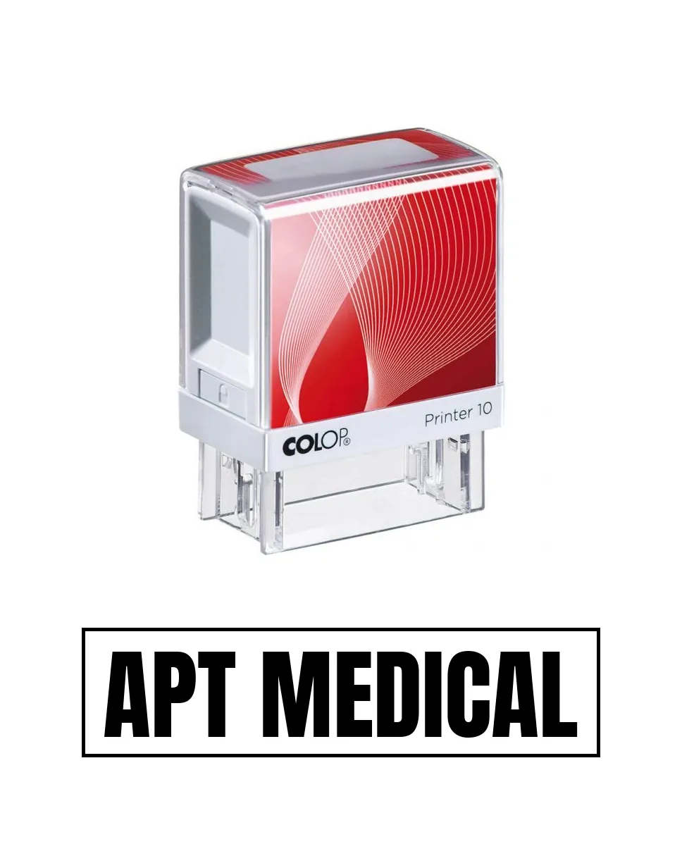 Stampila de birou APT MEDICAL 14x38mm