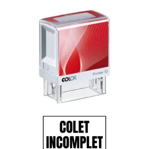 Stampila de birou COLET INCOMPLET 14x38mm