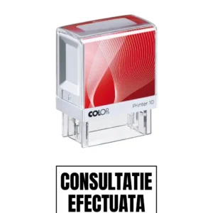 Stampila de birou CONSULTATIE EFECTUATA 14x38mm