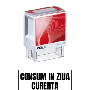 Stampila de birou CONSUM IN ZIUA CURENTA 14x38mm