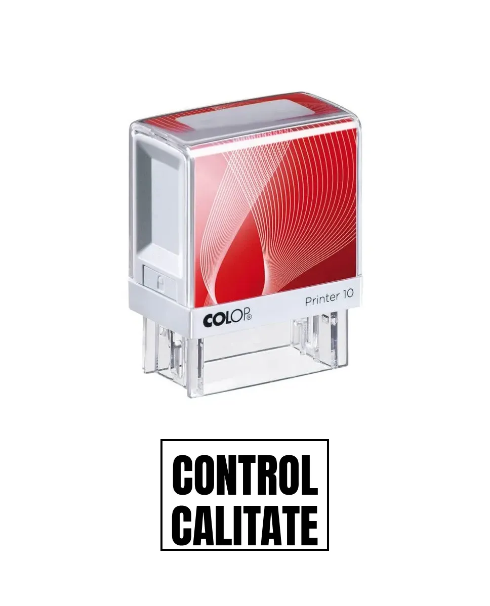 Stampila de birou CONTROL CALITATE 14x38mm
