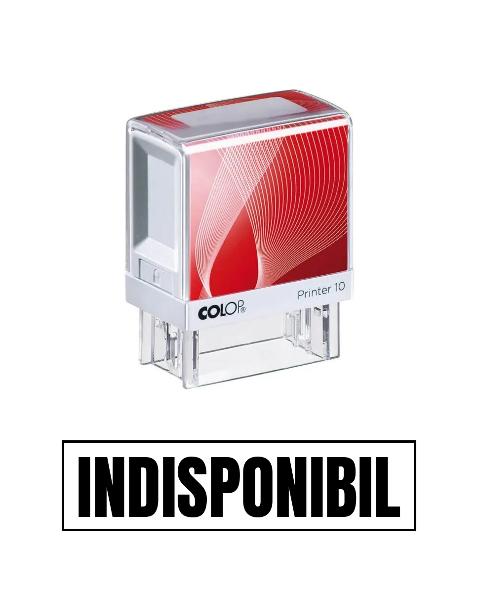Stampila de birou INDISPONIBIL 14x38mm