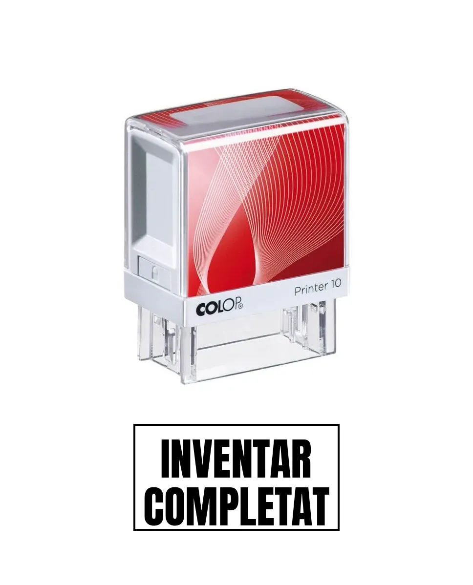 Stampila de birou INVENTAR COMPLETAT 14x38mm