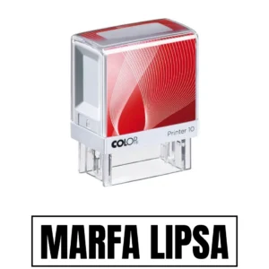 Stampila de birou MARFA LIPSA 14x38mm