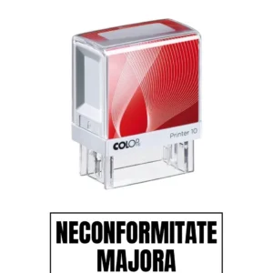 Stampila de birou NECONFORMITATE MAJORA 14x38mm