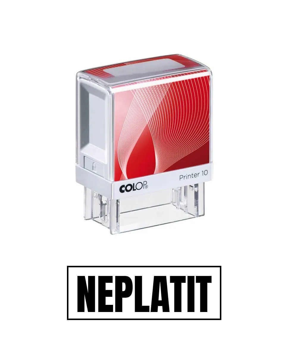 Stampila de birou NEPLATIT 14x38mm