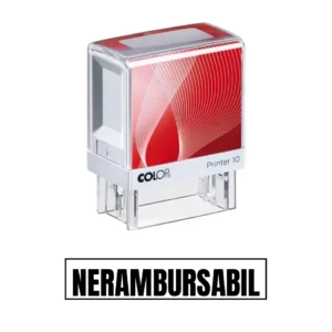 Stampila de birou NERAMBURSABIL 14x38mm