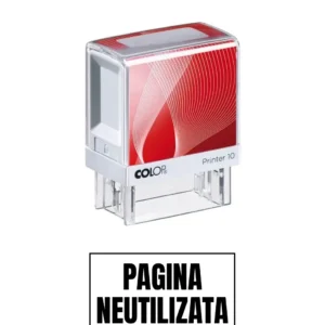 Stampila de birou PAGINA NEUTILIZATA 14x38mm