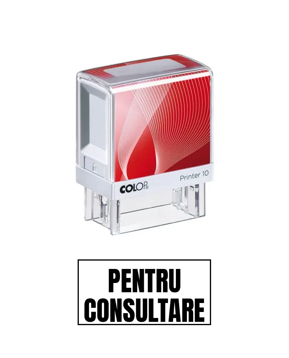 Stampila de birou PENTRU CONSULTARE 14x38mm