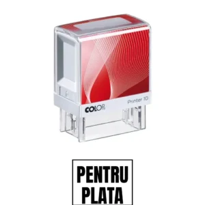 Stampila de birou PENTRU PLATA 14x38mm