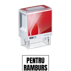 Stampila de birou PENTRU RAMBURS 14x38mm