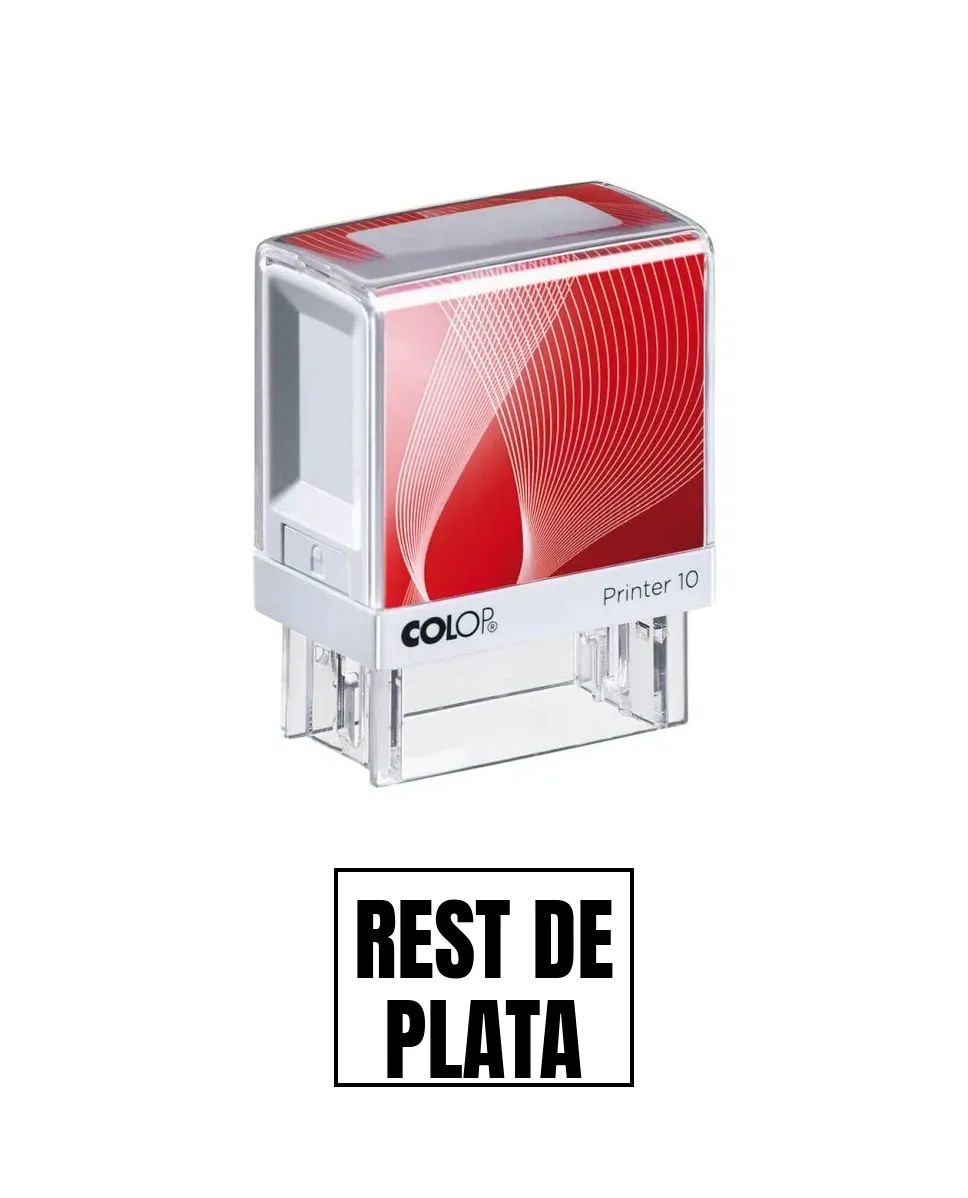 Stampila de birou REST DE PLATA 14x38mm