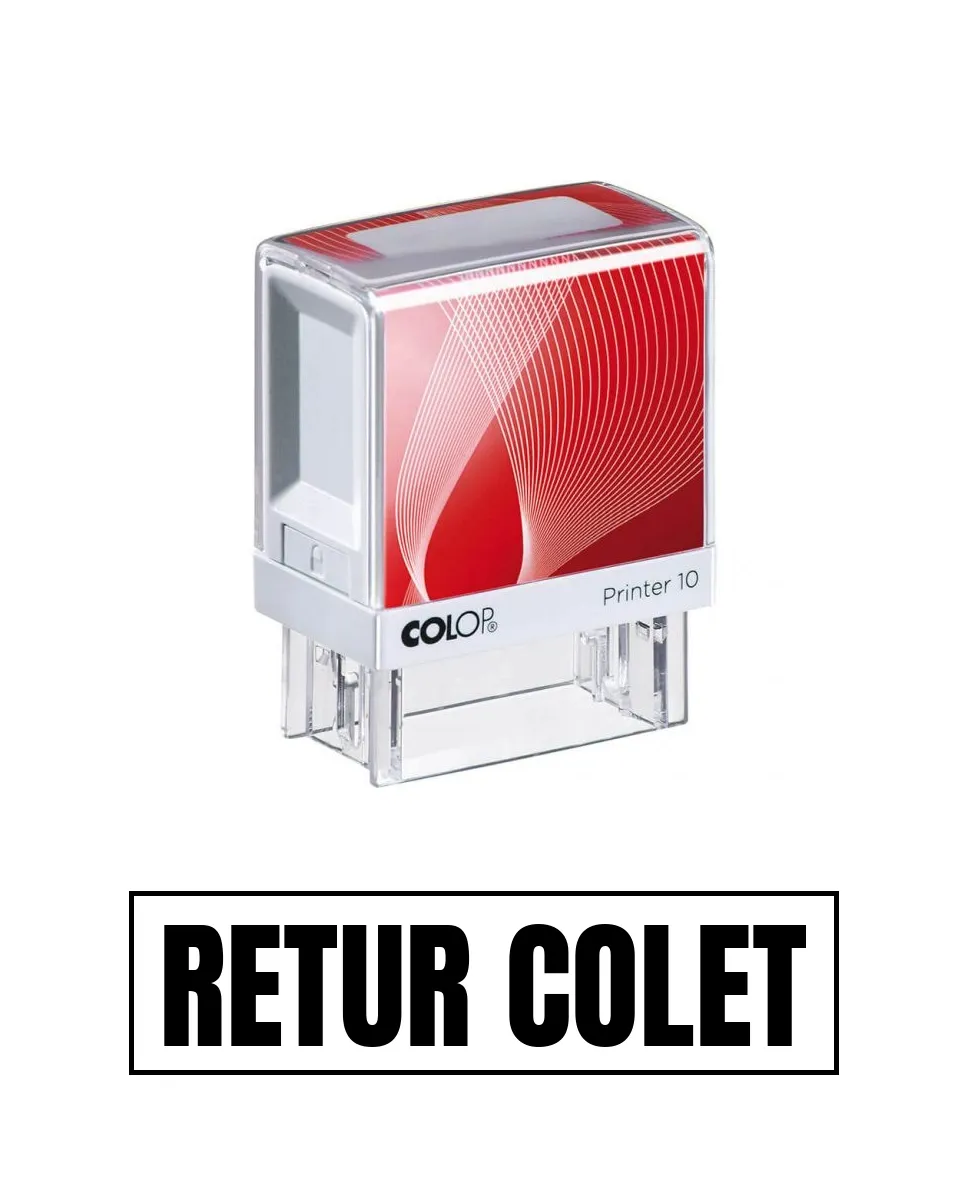 Stampila de birou RETUR COLET 14x38mm