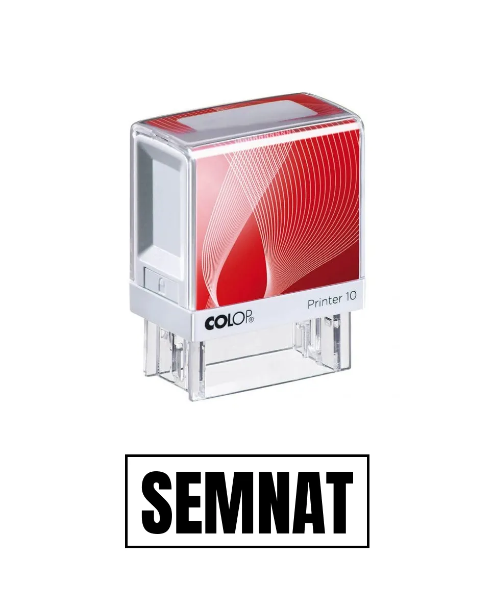 Stampila de birou SEMNAT 14x38mm