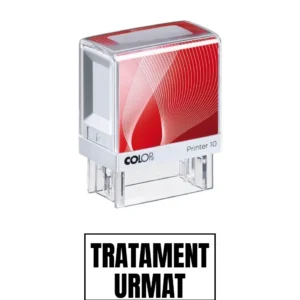 Stampila de birou TRATAMENT URMAT 14x38mm