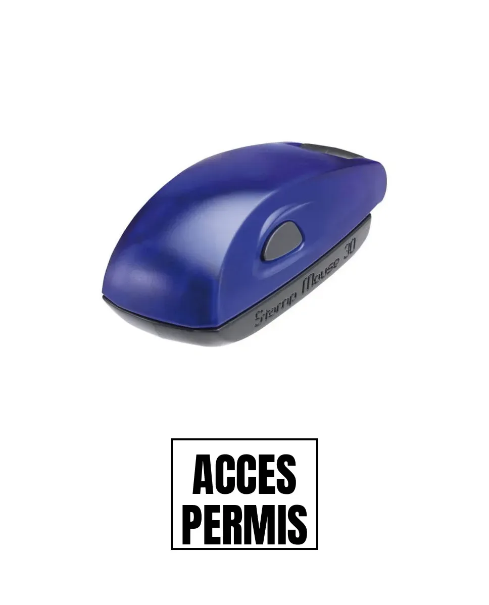 Stampila de buzunar ACCES PERMIS 14x38mm
