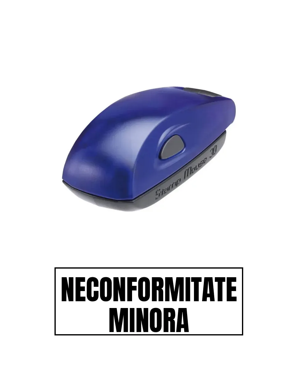 Stampila de buzunar NECONFORMITATE MINORA 14x38mm