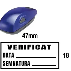Stampila portabila verificat – 47x18 mm