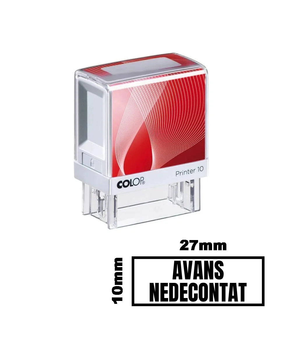 Stampila AVANS NEDECONTAT de birou 27x10mm