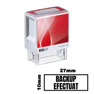 Stampila BACKUP EFECTUAT de birou 27x10mm