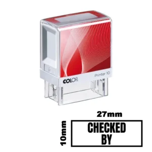 Stampila CHECKED BY de birou 27x10mm