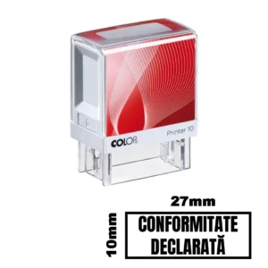 Stampila CONFORMITATE DECLARATA de birou 27x10mm
