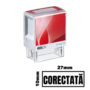 Stampila CORECTATA de birou 27x10mm