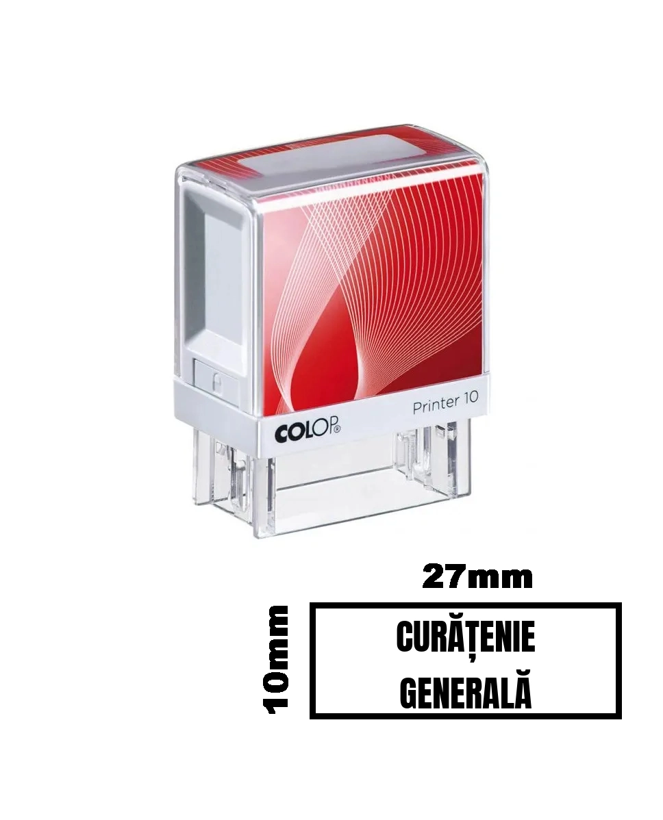 Stampila CURATENIE GENERALA de birou 27x10mm