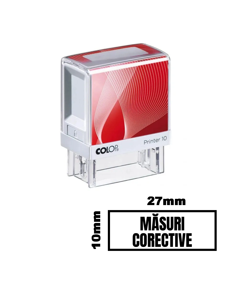 Stampila MASURI CORECTIVE de birou 27x10mm