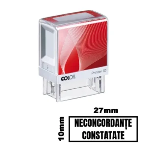 Stampila NECONCORDANTE CONSTATATE de birou 27x10mm