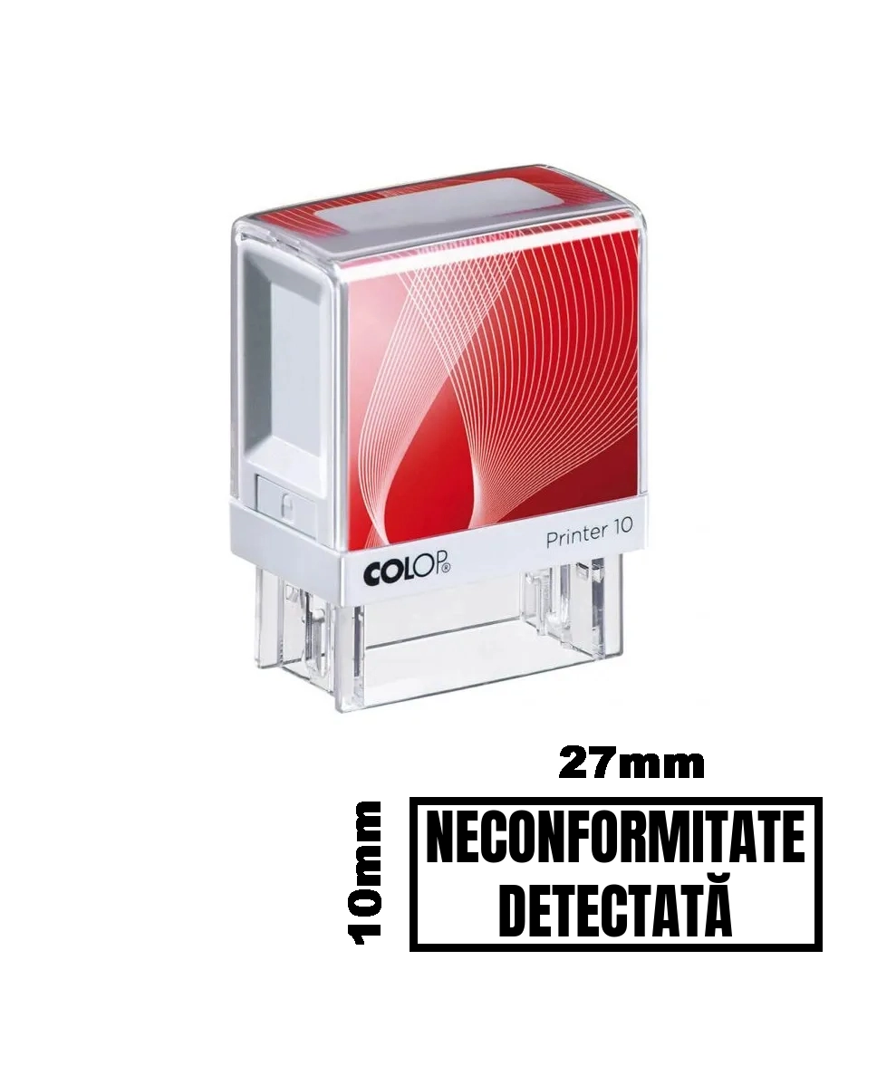 Stampila NECONFORMITATE DETECTATA de birou 27x10mm