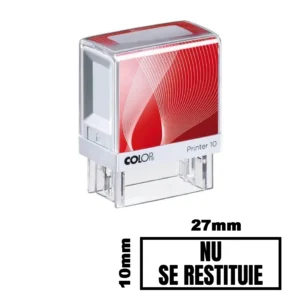 Stampila NU SE RESTITUIE de birou 27x10mm
