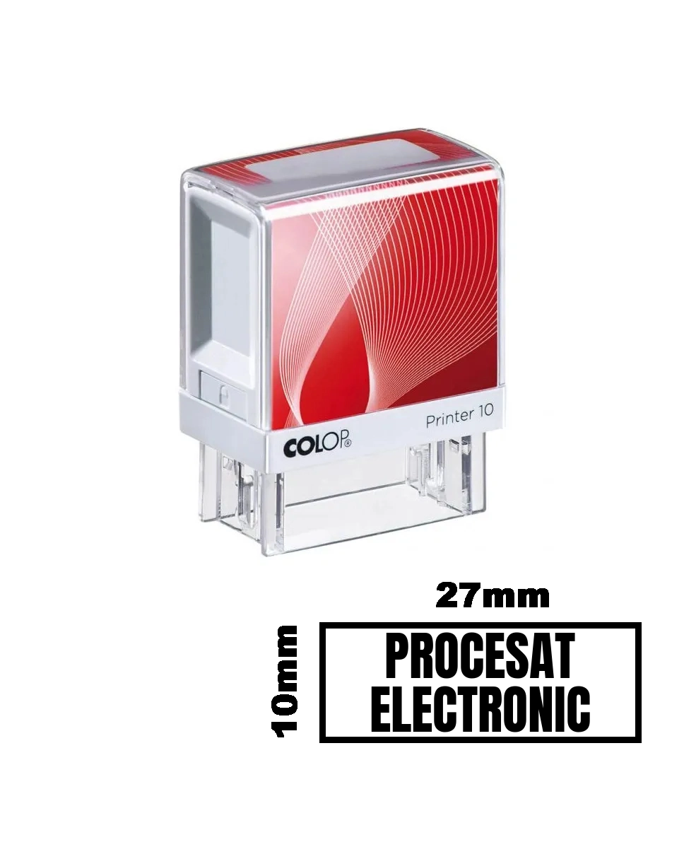 Stampila PROCESAT ELECTRONIC de birou 27x10mm