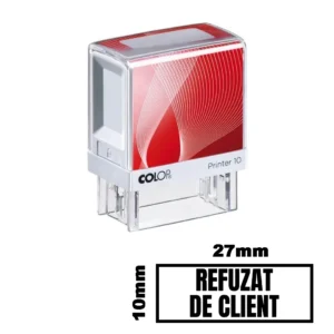 Stampila REFUZAT DE CLIENT de birou 27x10mm