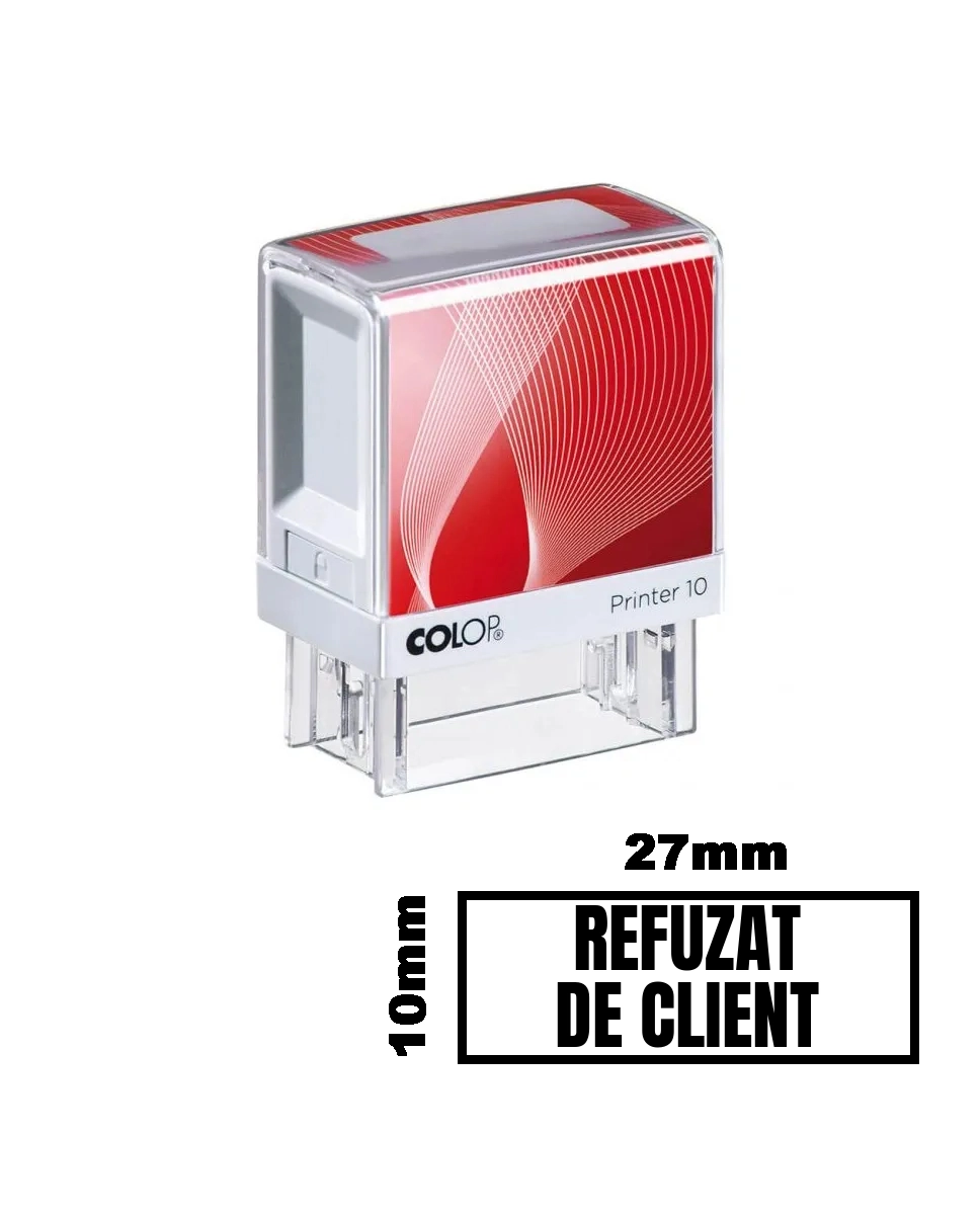Stampila REFUZAT DE CLIENT de birou 27x10mm