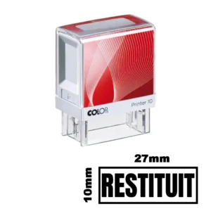 Stampila RESTITUIT de birou 27x10mm