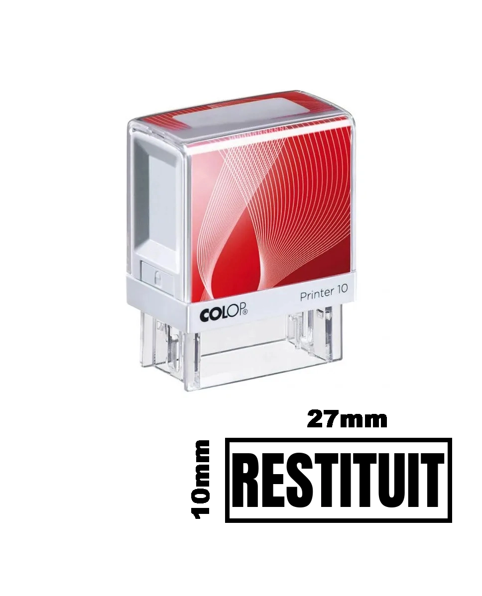Stampila RESTITUIT de birou 27x10mm