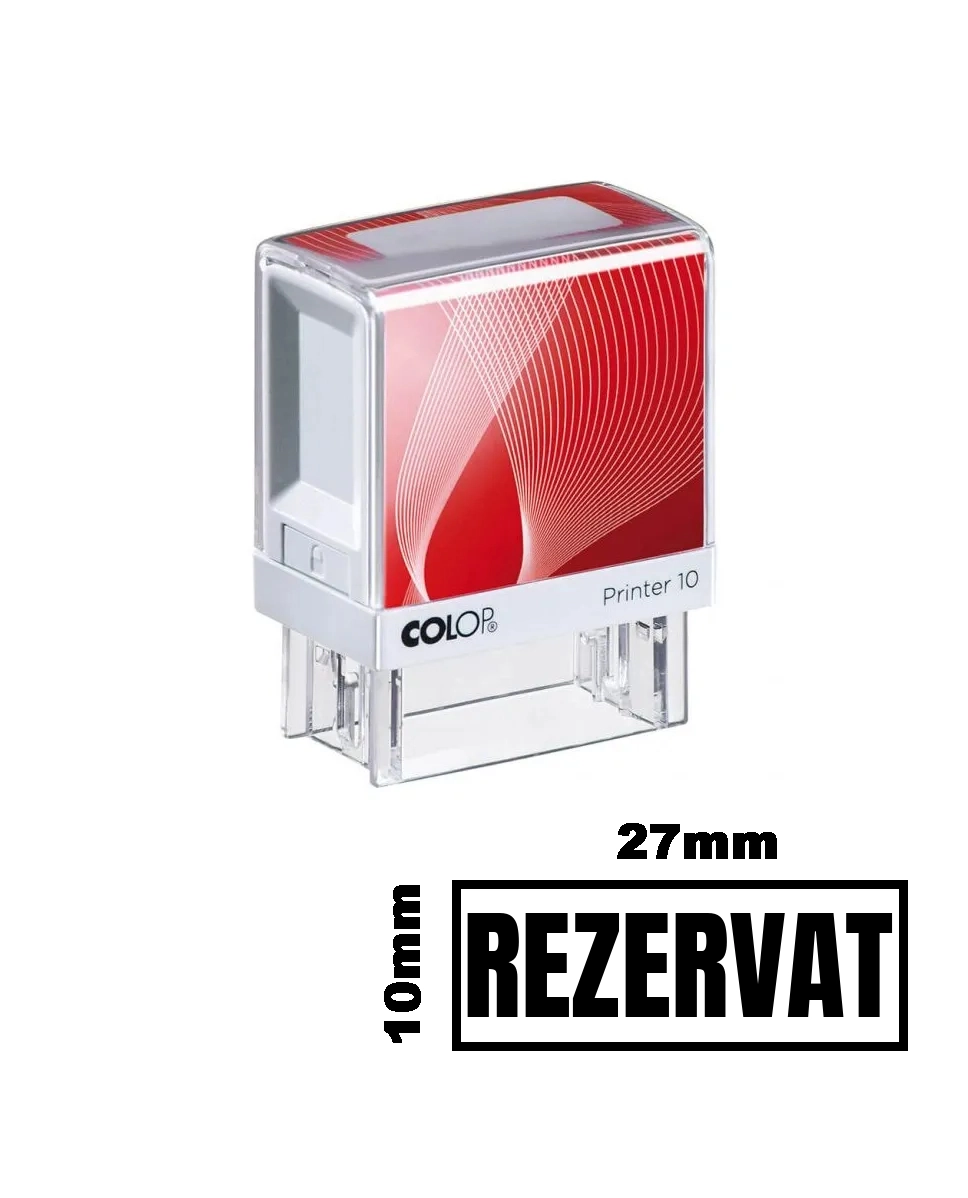 Stampila REZERVAT de birou 27x10mm