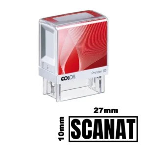 Stampila SCANAT de birou 27x10mm