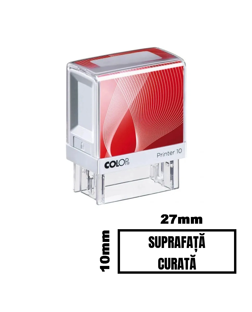 Stampila SUPRAFATA CURATA de birou 27x10mm