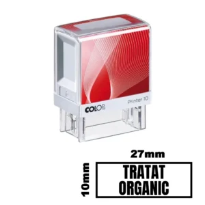 Stampila TRATAT ORGANIC de birou 27x10mm
