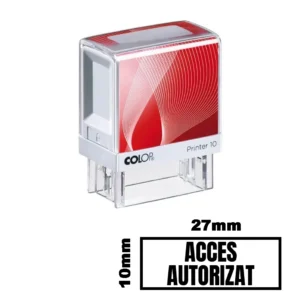 Stampila ACCES AUTORIZAT de birou 27x10mm